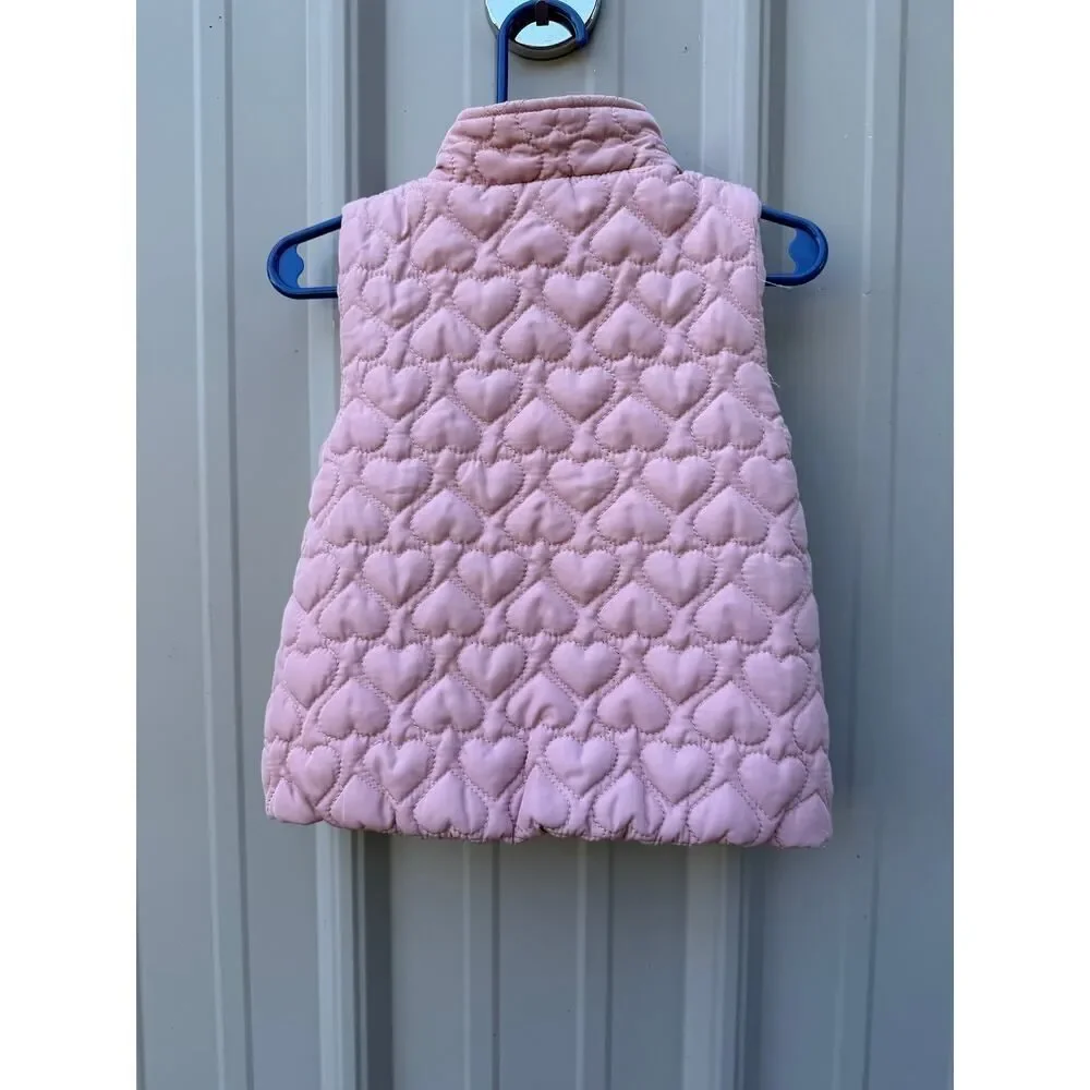 BearPaw Pink Quilted Vest Size 18 Months